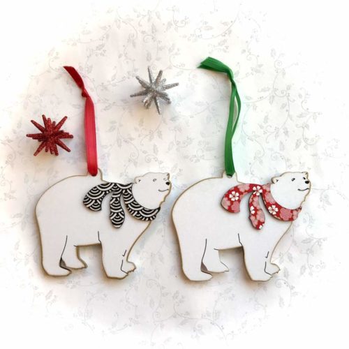 polar bear ornaments